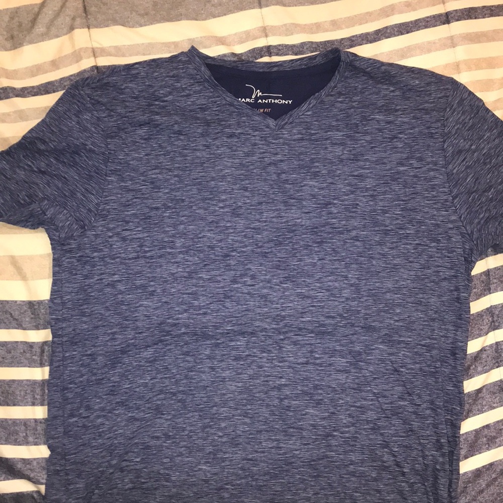 Blue  V- neck shirt